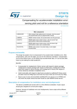 Compensating for accelerometer installation error