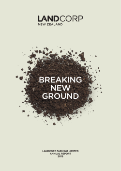 BREAKING NEW GROUND