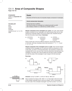 G6-9 Area of composite Shapes