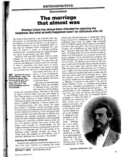 The marriage that almost was - The History of Phone Phreaking