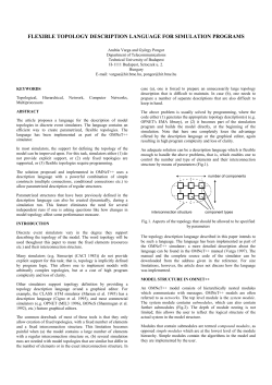 flexible topology description language for simulation