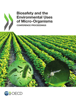 Biosafety and the Environmental Uses of Micro-Organisms