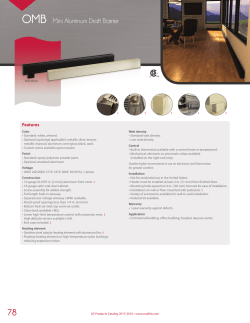 OMB Mini Aluminum Draft Barrier