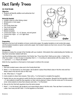 Fact Family Trees - Lakeshore Learning