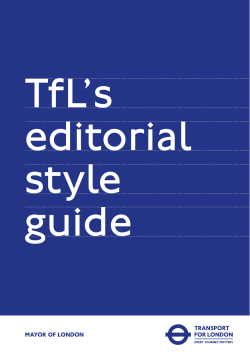 TfL style guide - Earls Court Village development