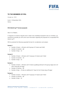 1572 - FIFA World Cup™ format proposals