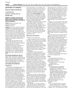 Federal Register/Vol. 80, No. 144/Tuesday, July 28, 2015/Rules and