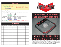 Calcium Chloride Concrete Moisture and Alkalinity Test Kits Calcium