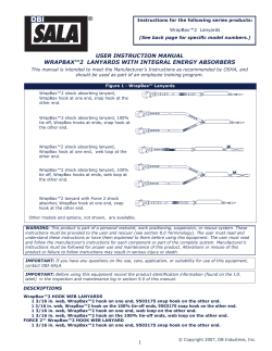 user instruction manual wrapbax&trade;2 lanyards with integral