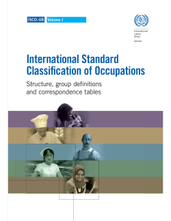 International Standard Classification of Occupations