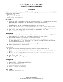ap&reg; united states history 2010 scoring guidelines - AP Central