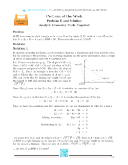 Problem of the Week - Sino Canada School