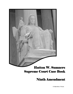 Hatton W. Sumners Supreme Court Case Book Ninth Amendment