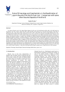 - Iranian Journal of Earth Sciences