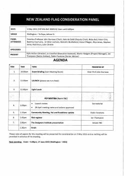 Agenda and Papers: Meeting of the New Zealand Flag