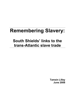 South Shields and the Slave Trade