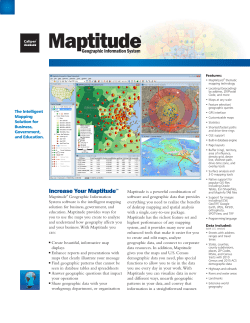 Increase Your MaptitudeSM