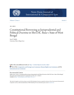 Constitutional Borrowing as Jurisprudential and Political Doctrine in