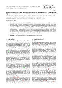 Single-Mirror Small-Size Telescope Structure for the