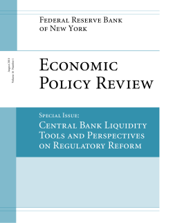 Central Bank Liquidity Tools and Perspectives on Regulatory Reform