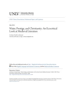 An Ecocritical Look at Medieval Literature