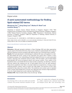 A semi-automated methodology for finding lipid