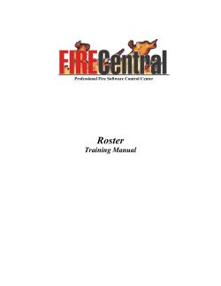Roster - FIRECentral Software