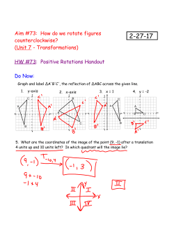 Aim #73: How do we rotate figures counterclockwise? (Unit 7