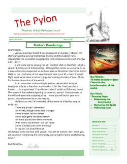 Pylon March 2017 - Woodmar United Methodist Church