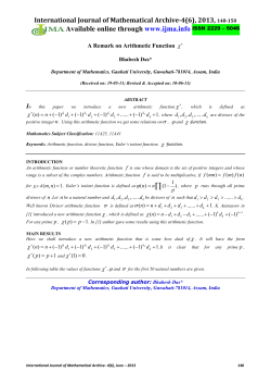 PDF - International Journal of Mathematical Archive