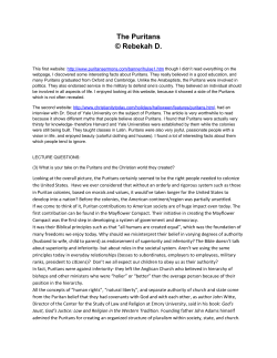 The Puritans - Heritage of Grace