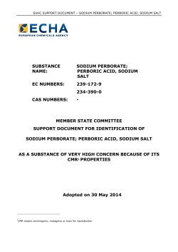 sodium perborate - ECHA
