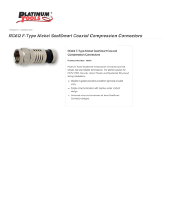 RG6Q F-Type Nickel SealSmart Coaxial Compression Connectors