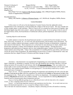 History of Western Civilization II