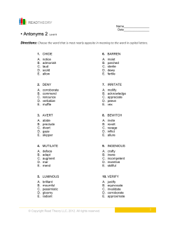Antonyms 2 - EnglishForEveryone.org
