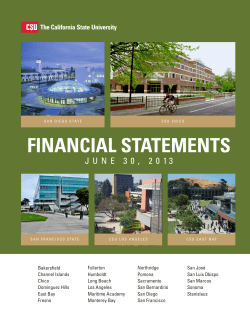 financial statements - California State University