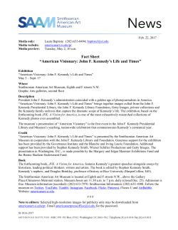 Fact Sheet &ldquo;American Visionary: John F. Kennedy`s Life and Times&rdquo;