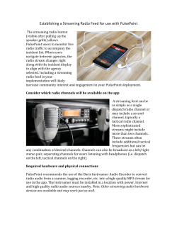 Establishing a Streaming Radio Feed