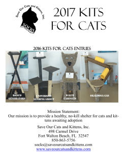 2017 Kits for Cats - The Building Industry Association of Okaloosa