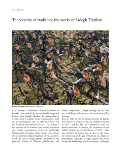 The identity of tradition: the works of Sadegh Tirafkan