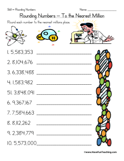 Rounding to the Nearest Million