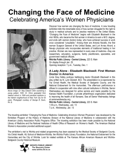 Changing the Face of Medicine - Medical Society of Sedgwick County