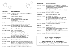 All-day care with included lunch: Special kids dinner for our smallest