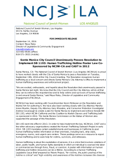 Santa Monica City Council Unanimously Passes Resolution to