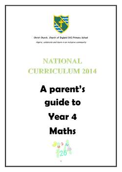 Maths - Christ Church CofE