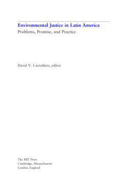 Environmental Justice in Latin America: Problems, Promise, and