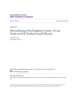 A Case Study on Oral Traditions and Folkways