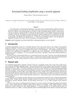 Automated building simplification using a recursive approach