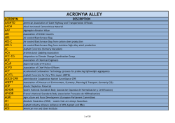 acronym alley - Mineral Products Association