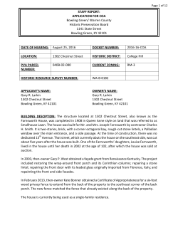 COA# 2016-16 1302 Chestnut Street - City